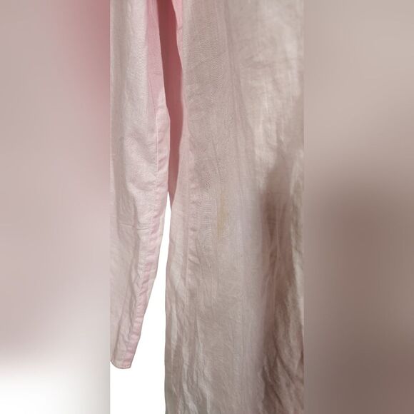 Lilly Pulitzer Elina Tunic Top Dress‎ Cotton Slub Embroidered Pink Green Swim S - Picture 6 of 10